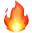 Fire icon representing burned amount